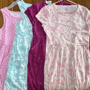 EUC Wonder Nation Girl’s Dresses Bundle - Pink, Blue, Purple